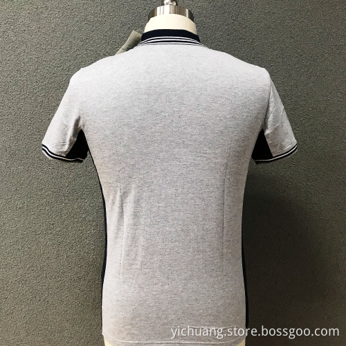 Men's cotton slim printed T-shirt